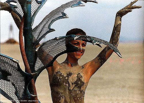 mud girl - burning-man