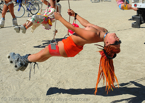 merry-go-round at the deep end - burning-man 2006