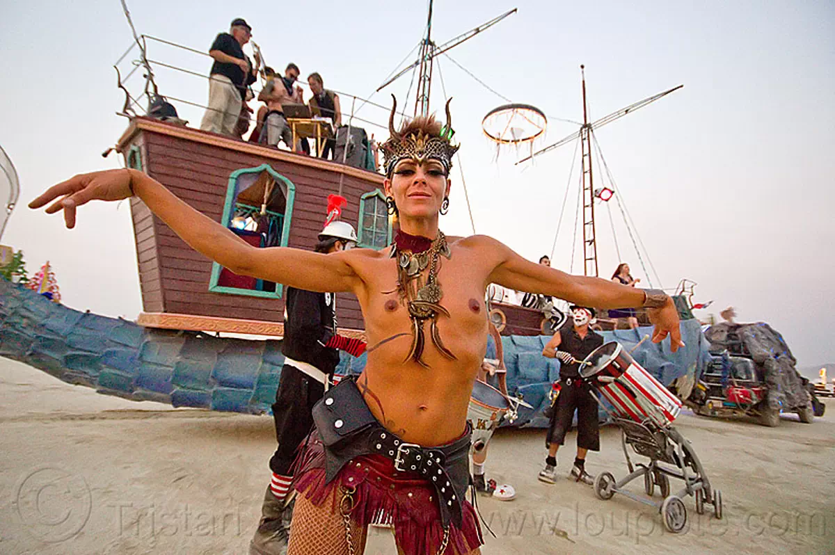 Burning Man - Woman Dancing