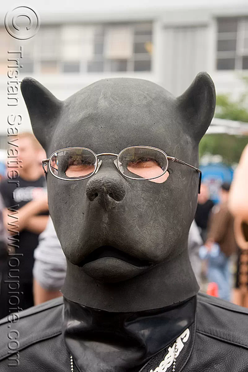 Puppy Play - Dog Latex Mask - Dore Alley Fair (San Francisco)