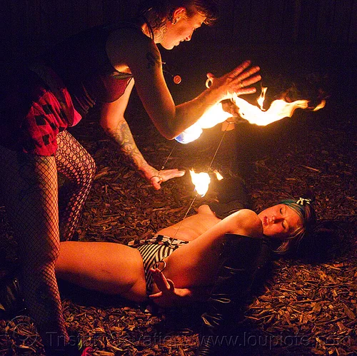 fire performers, fire dancer, fire dancing, fire doohickey, fire performer, fire spinning, haley, leah, night, women